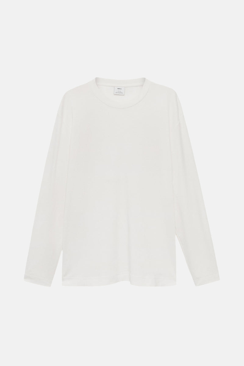 T-shirt met lange mouwen - wit