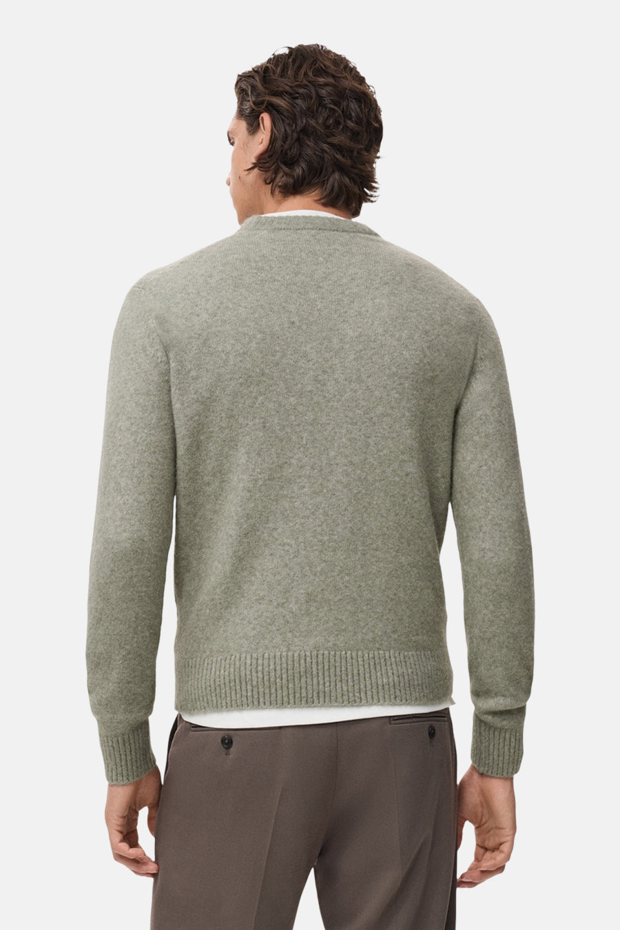 Trui met ronde hals groen - MANGO - MANGO - 3