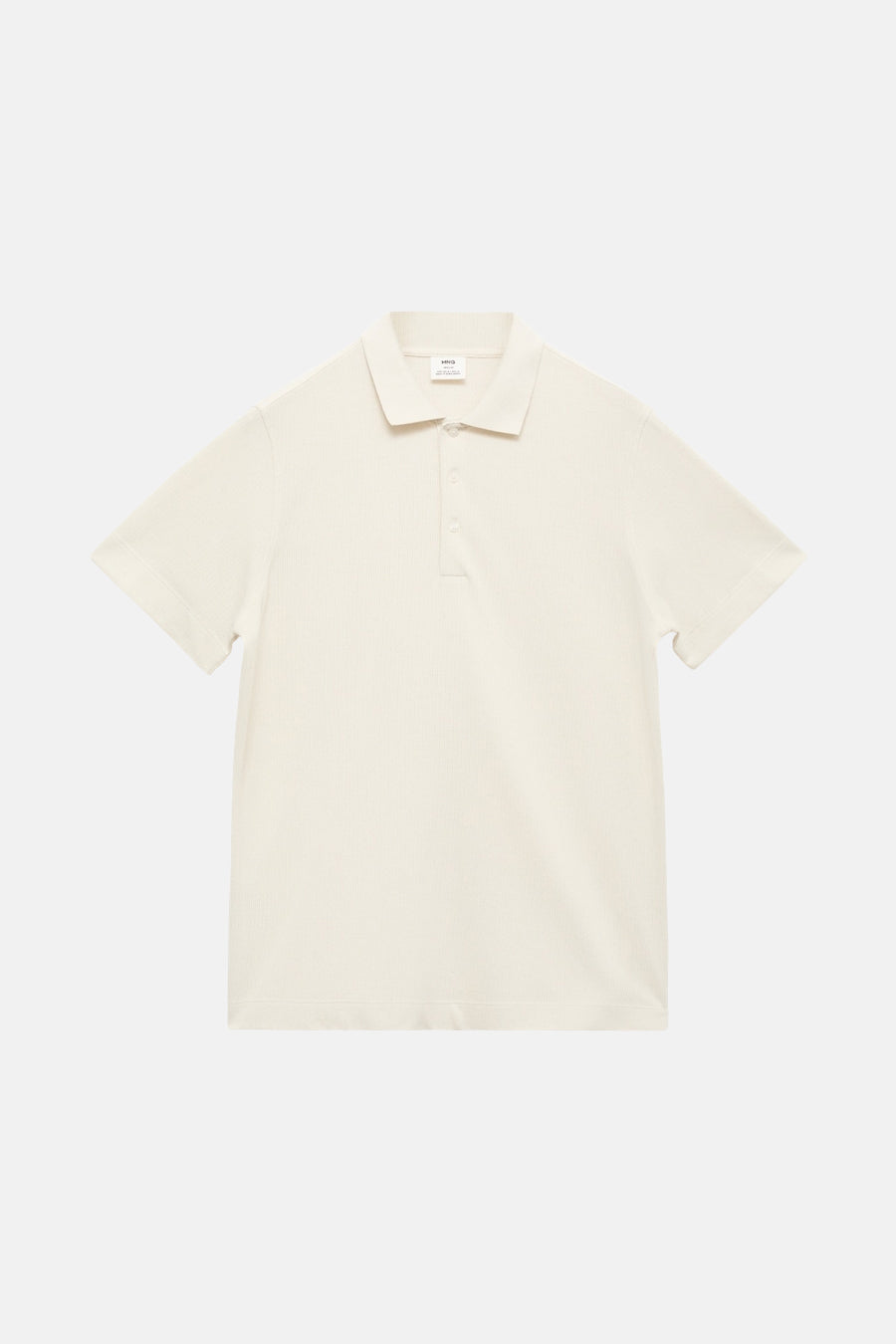 Polo met korte mouwen - ecru - MANGO