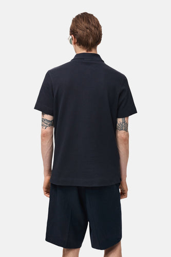 Polo met korte mouwen - Donkerblauw - MANGO