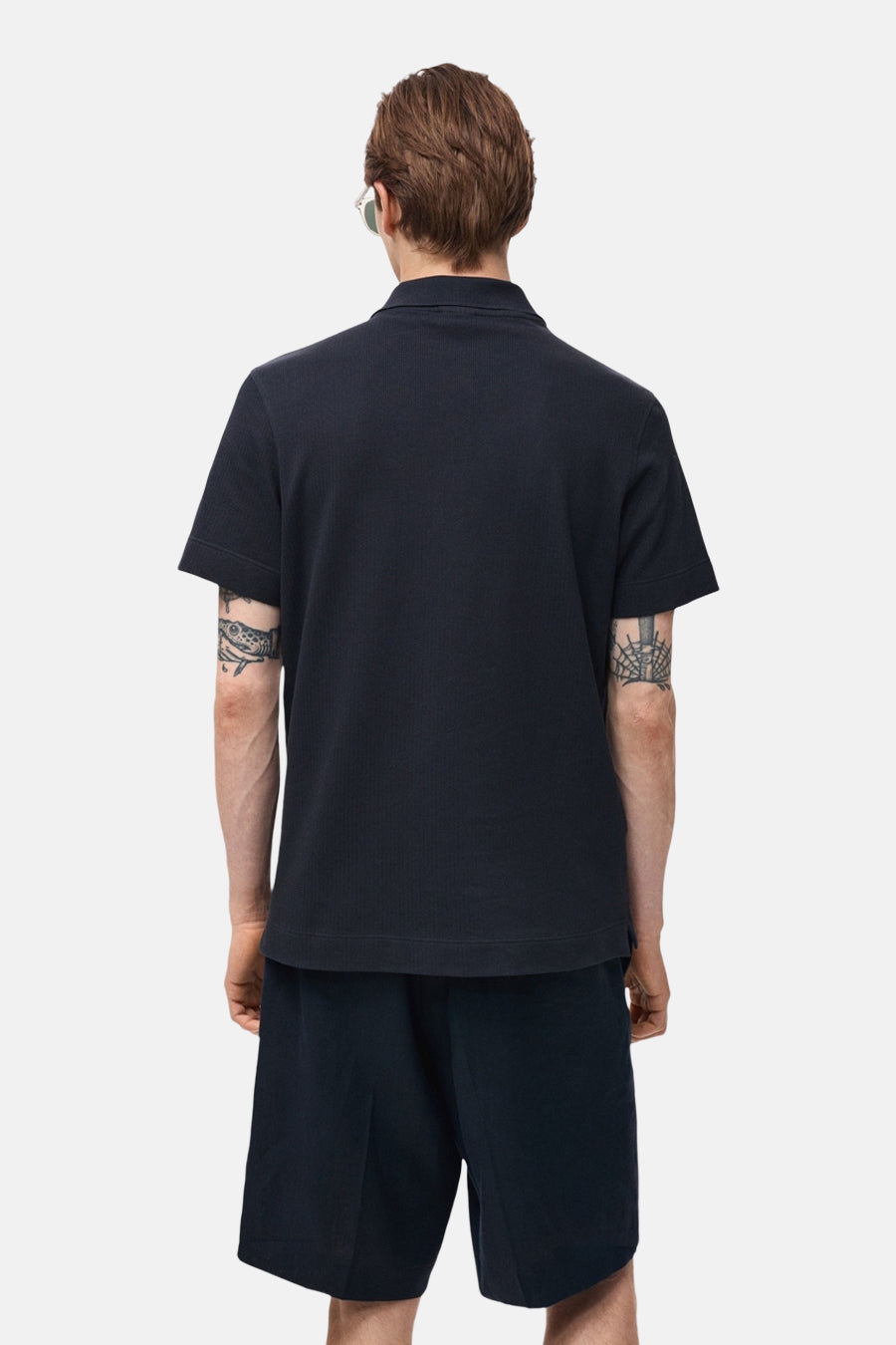 Polo met korte mouwen - Donkerblauw - MANGO