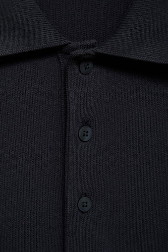 Polo met korte mouwen - Donkerblauw - MANGO