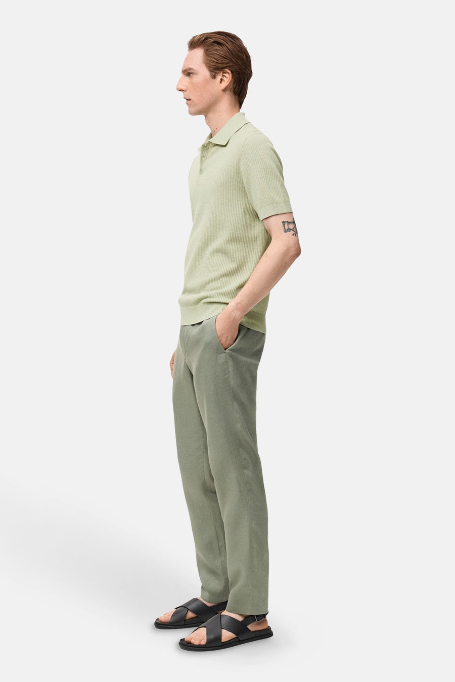 Polo met korte mouwen - groen - MANGO