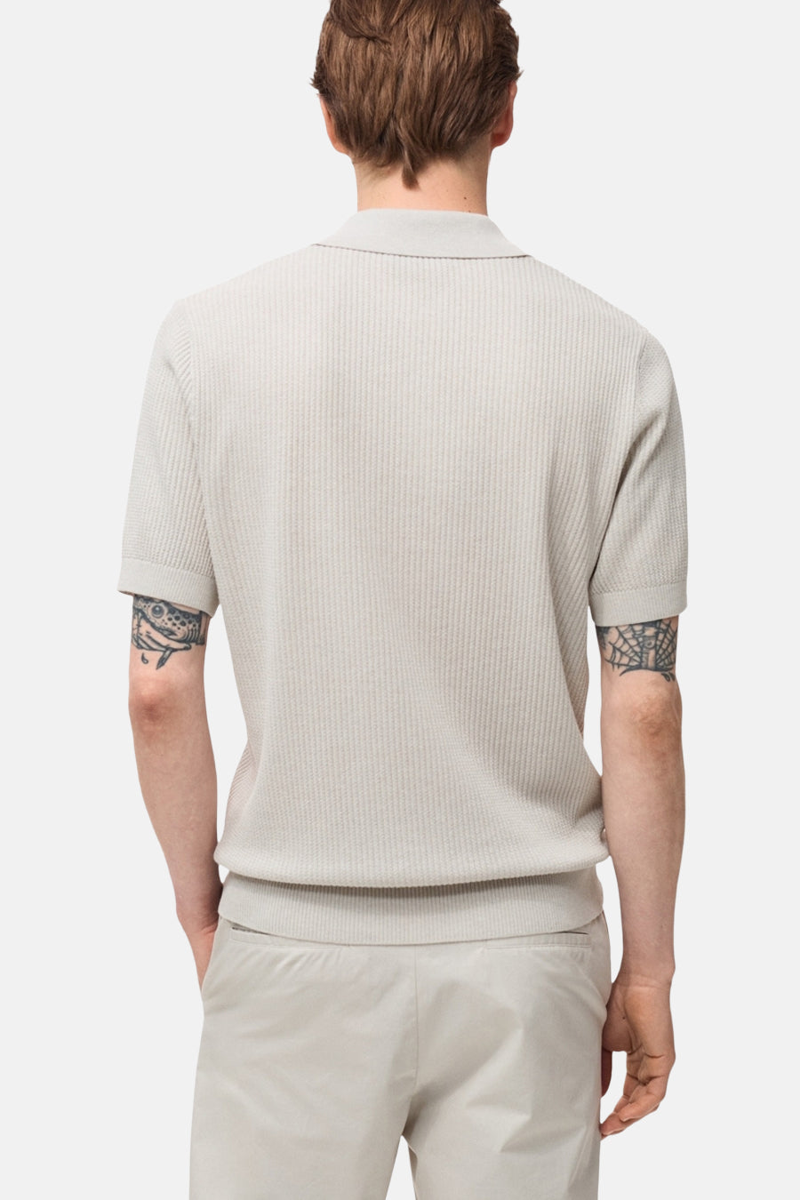 Polo met korte mouwen - ecru - MANGO