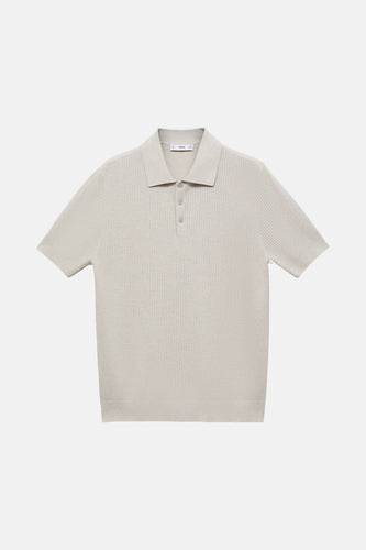 Polo met korte mouwen - ecru - MANGO