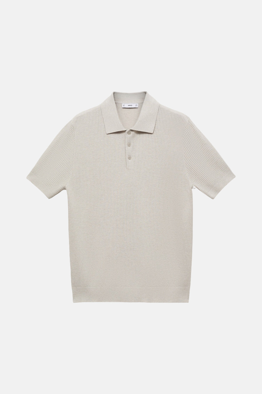 Polo met korte mouwen - ecru - MANGO