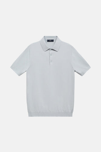 Polo met korte mouwen - Lichtblauw - MANGO