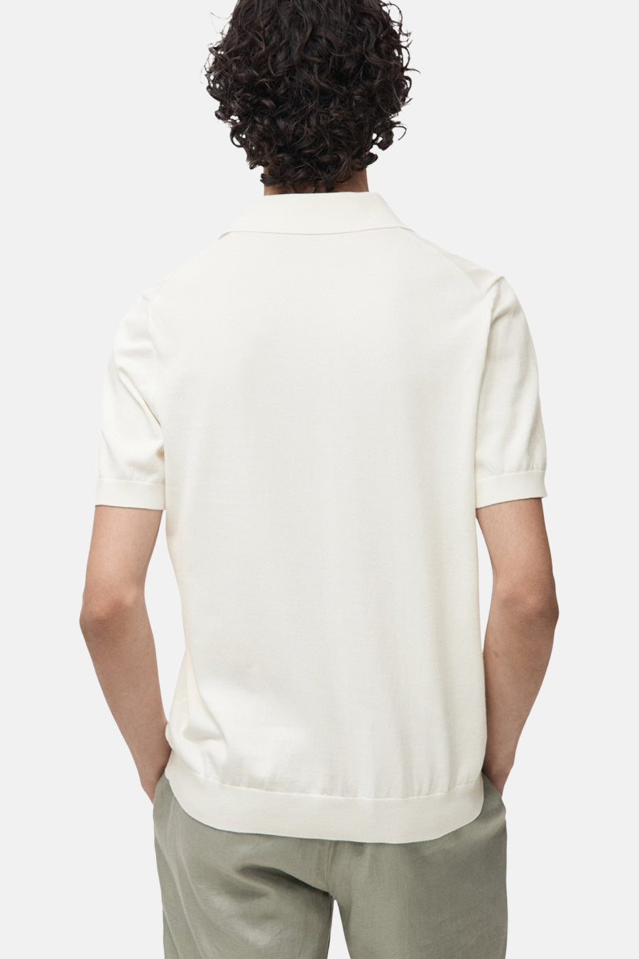 Polo met korte mouwen - Ecru - MANGO