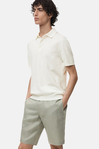 Polo met korte mouwen - Ecru - MANGO