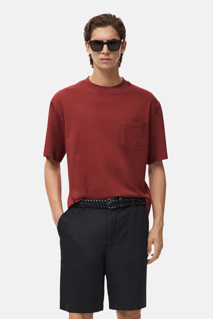 T-shirt met korte mouwen - rood - MANGO