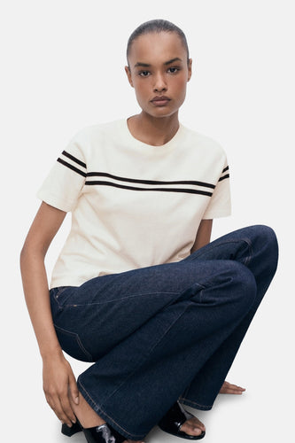 T-shirt met korte mouwen - Wit - MANGO