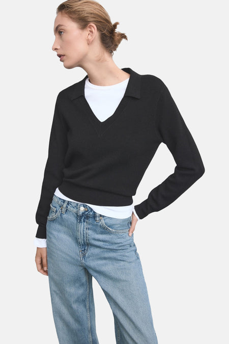Jeans straight Mid blue denim - MANGO