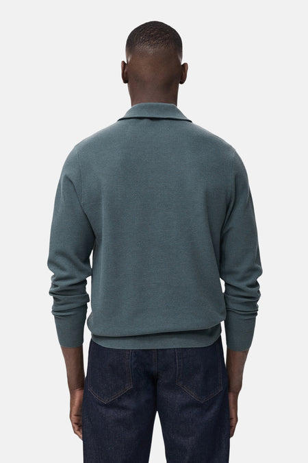 Pull met rolkraag - Blauw
