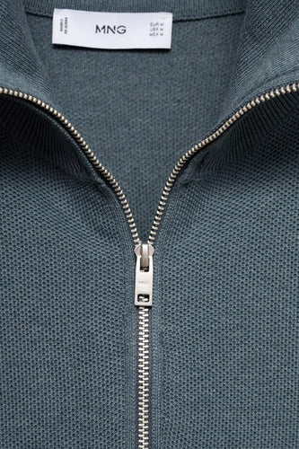 Pull met rolkraag - Blauw - MANGO