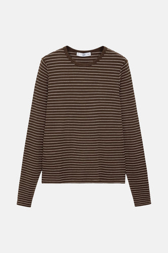 T-shirt met korte mouwen - Bruin - MANGO - 5