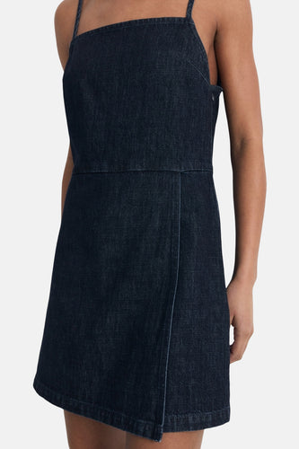 Combi-short - Dark blue denim