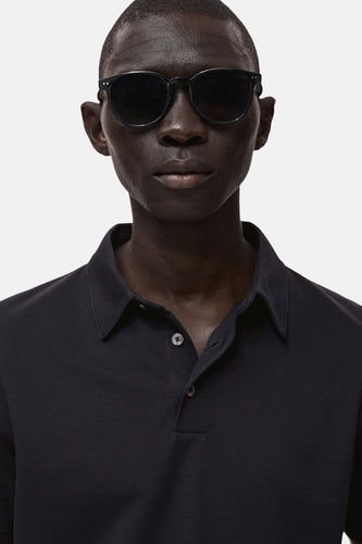 Polo met korte mouwen - Donkerblauw - MANGO