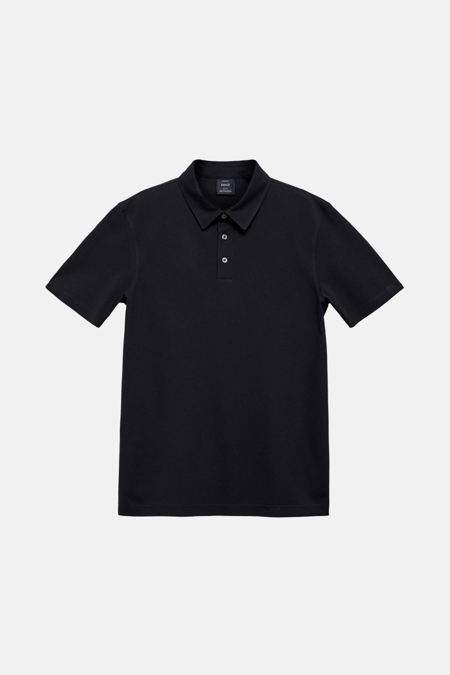 Polo met korte mouwen - Donkerblauw - MANGO