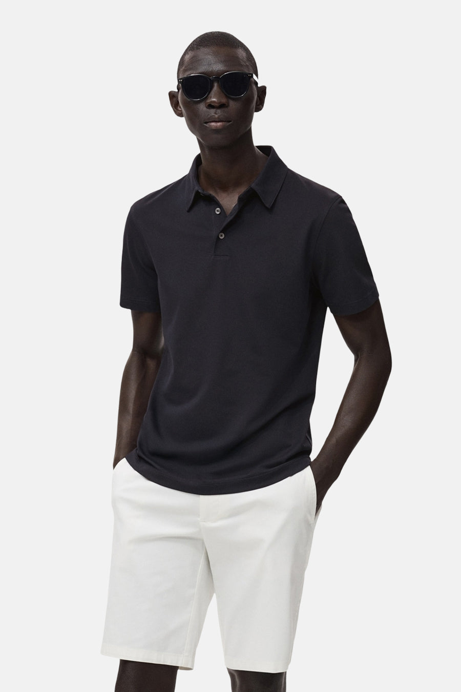 Polo met korte mouwen - Donkerblauw - MANGO