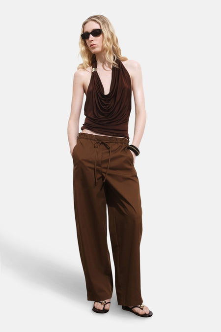 Broek bruin - MANGO
