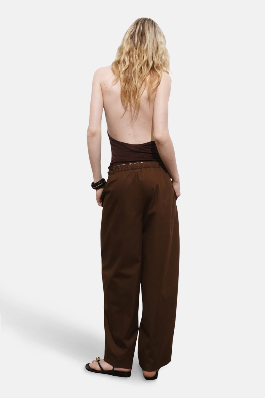 Pantalon brun - MANGO - MANGO - 3