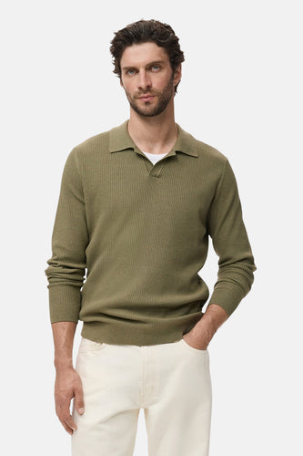 Pull met ronde hals - khaki - MANGO