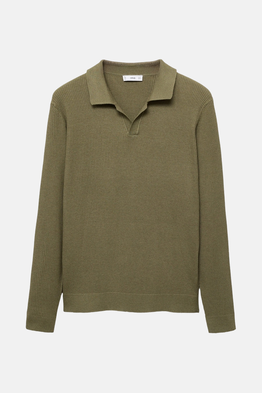 Pull met ronde hals - khaki - MANGO