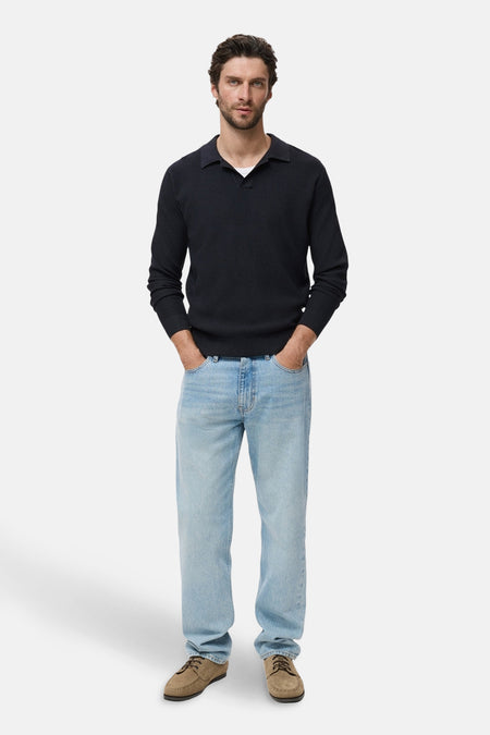 Trui met ronde hals Blauw - MANGO