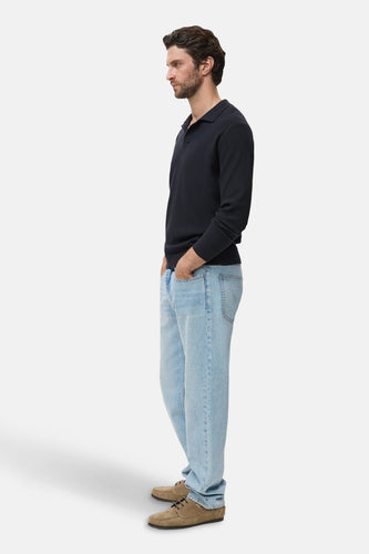 Pull met ronde hals - blauw - MANGO