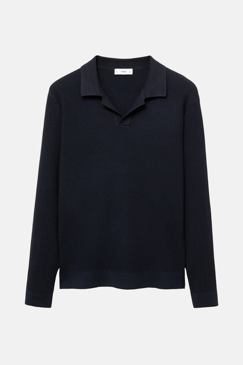 Pull à col rond - bleu