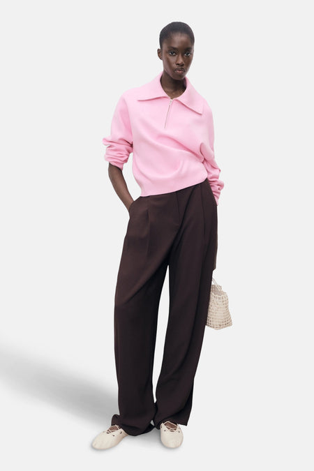 Pull col roulé Rose - MANGO