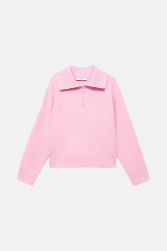 Pull à col roulé - rose