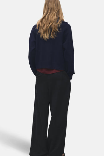 Pull à col roulé - bleu - MANGO