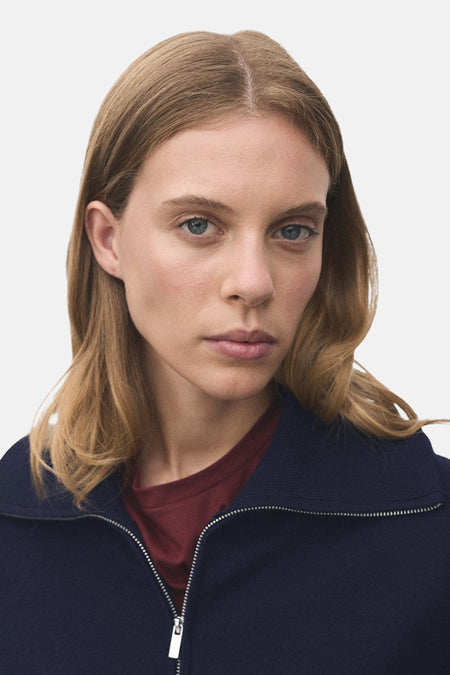 Pull col roulé Bleu - MANGO