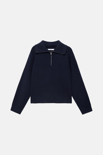 Pull à col roulé - bleu - MANGO