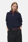 Pull col roulé Bleu - MANGO