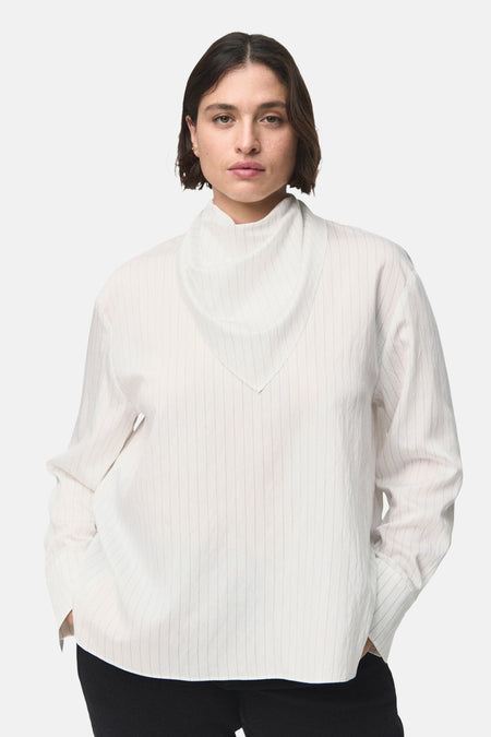 Blouse (lange mouwen) wit - MANGO