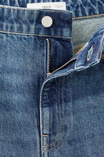 JEANS STUDS - dark blue denim - MANGO