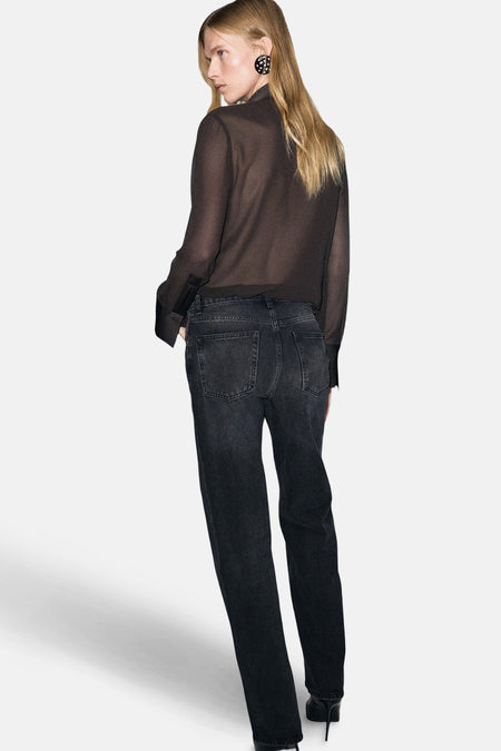 Hemd (lange mouwen) bruin - MANGO