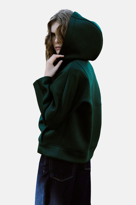 Sweater met kap groen - MANGO