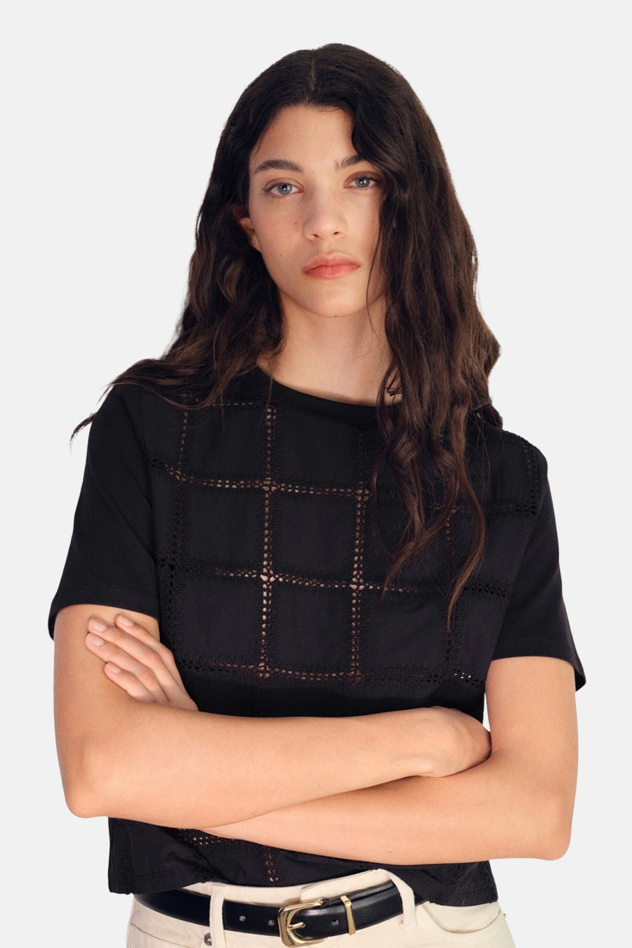 T-shirt à manches courtes - noir - Mango