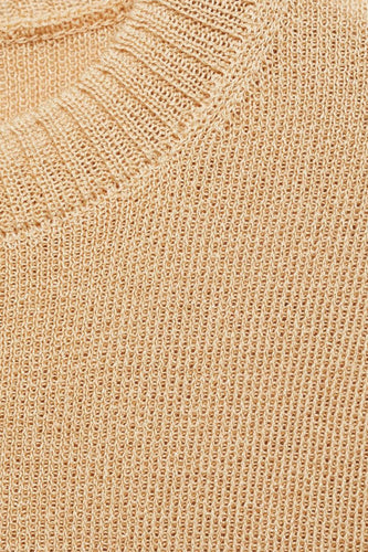 Pull à col rond - beige - MANGO