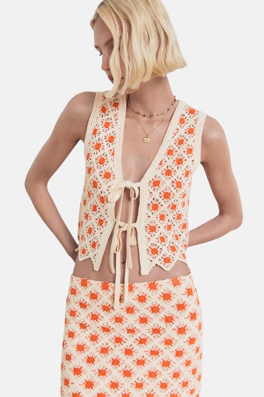 Korte rok - multicolor - MANGO - 4