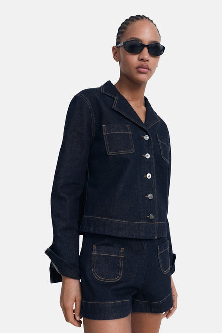 Bermuda - Dark blue denim