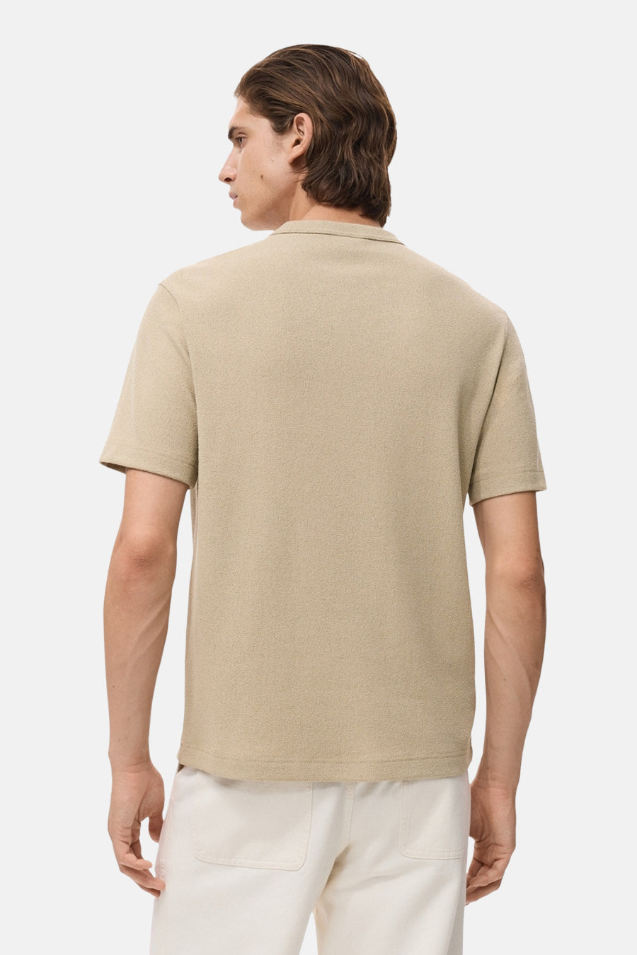 T-shirt met korte mouwen - beige - MANGO - 3