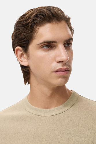 T-shirt met korte mouwen - beige - MANGO - 6