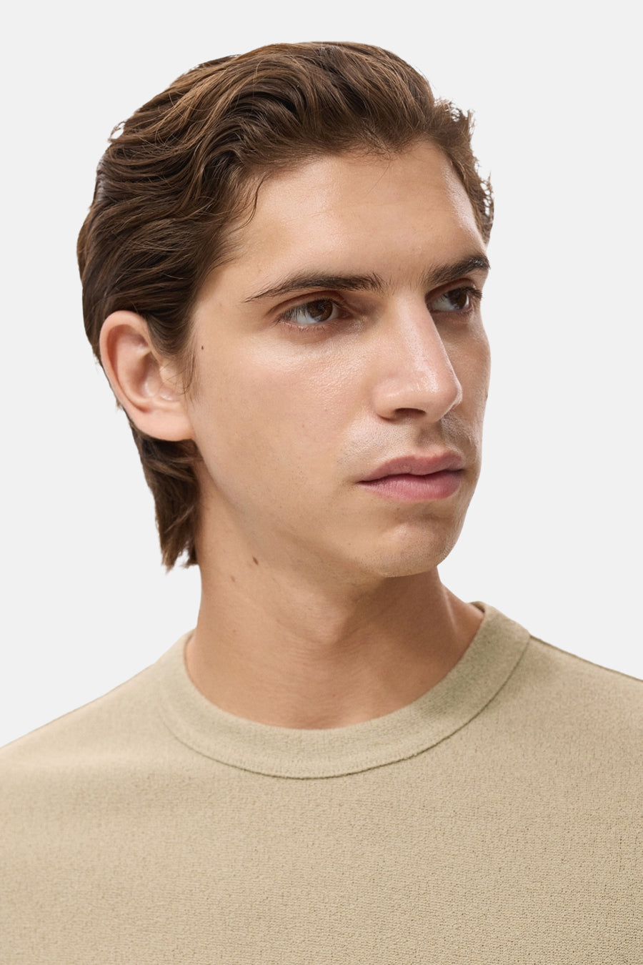 T-shirt met korte mouwen - beige - MANGO - 4