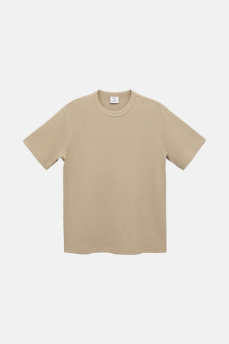 T-shirt met korte mouwen - beige - MANGO - 6