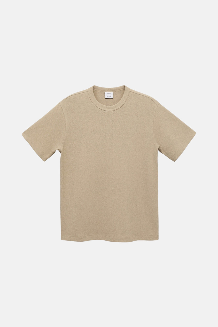 T-shirt met korte mouwen - beige - MANGO - 6