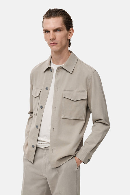 Chemise (manches longues) Beige - MANGO
